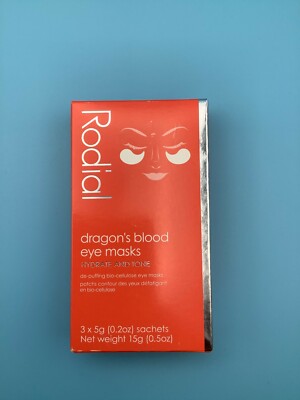 Rodial Dragon's Blood Eye Masks (3) x 5 g Sachets - NIB