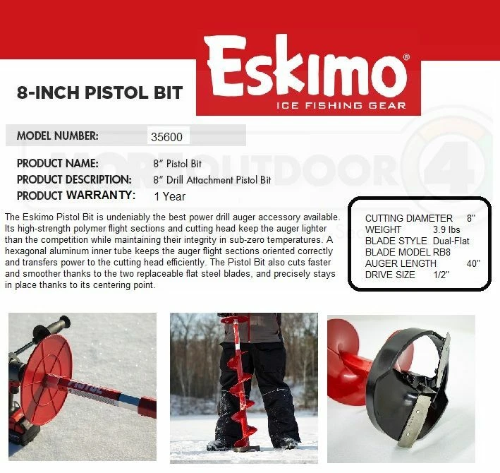 Eskimo pistol cheap bit auger
