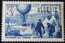FRANCE COLONIE ALGÉRIE N°325 LA POSTE par BALLONS NEUF ** LUXE MNH