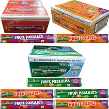 Rowntree's Fruit Pastilles Tube, Fruit Gums, Strawberry & Blackcurrant Tube 48g