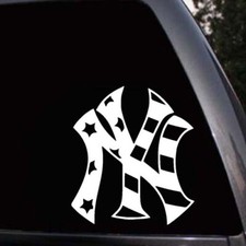 New York Yankees USA Flag Logo Car Window Truck Laptop Vinyl Decal Sticker
