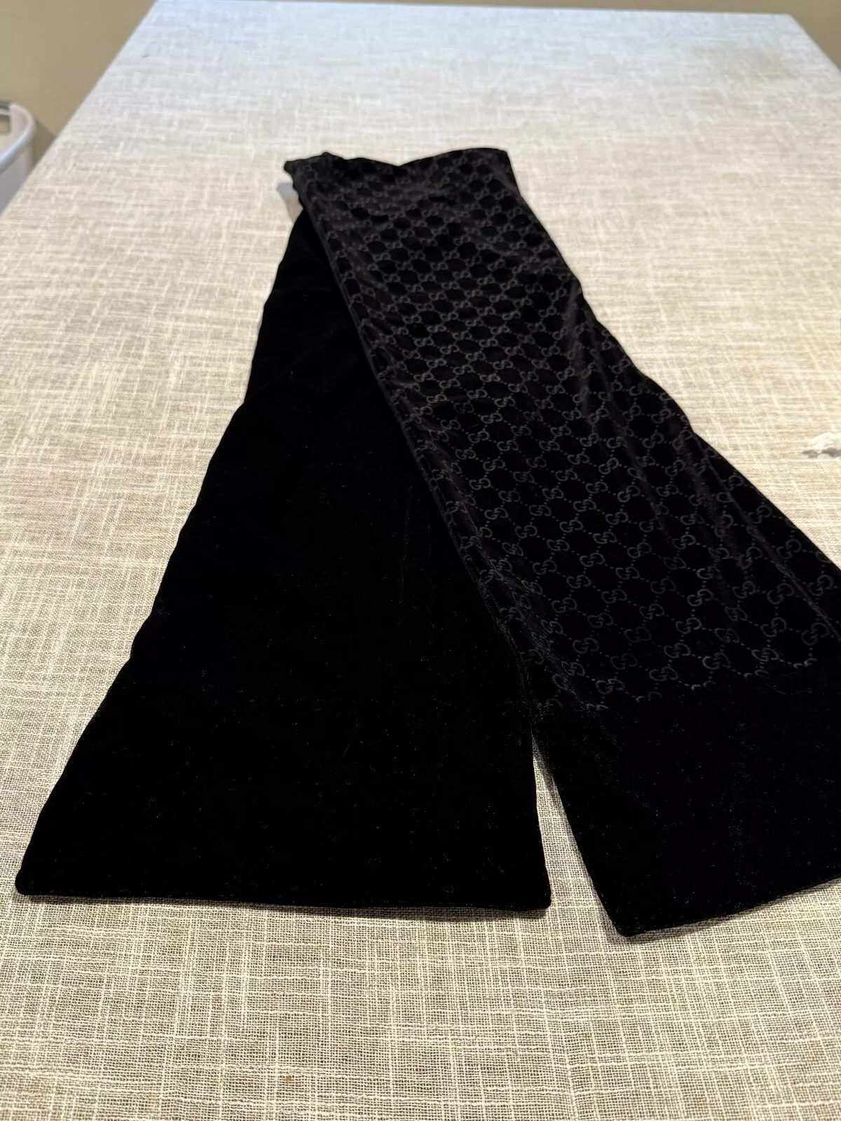 Gucci 923006, Noir, GG Guccissima, Silencieux écharpe en laine