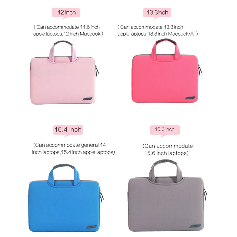 Soft Laptop Sleeve Bag Handbag Case Cove For MacBook Dell HP 11"12"13"15.4"15.6" - Image 4 of 4