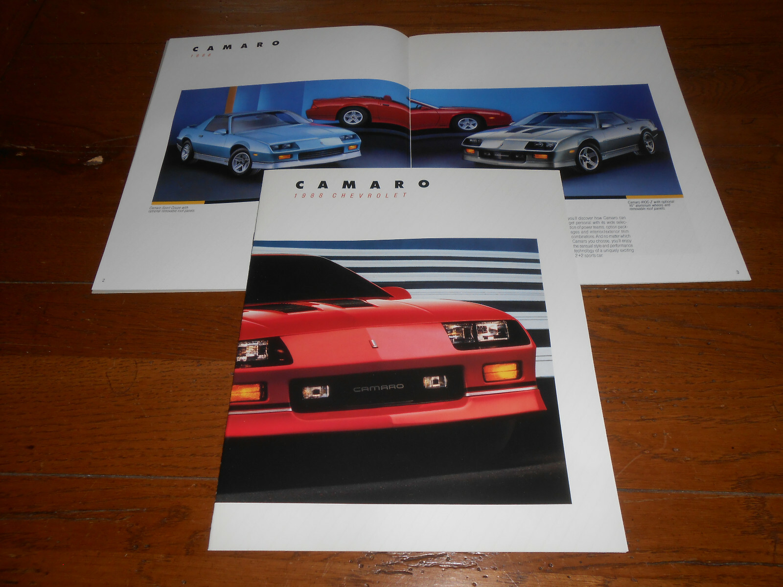 1988 CHEVY CAMARO & IROCZ BROCHURE / ORIGINAL 20 Page '88 CHEVROLET