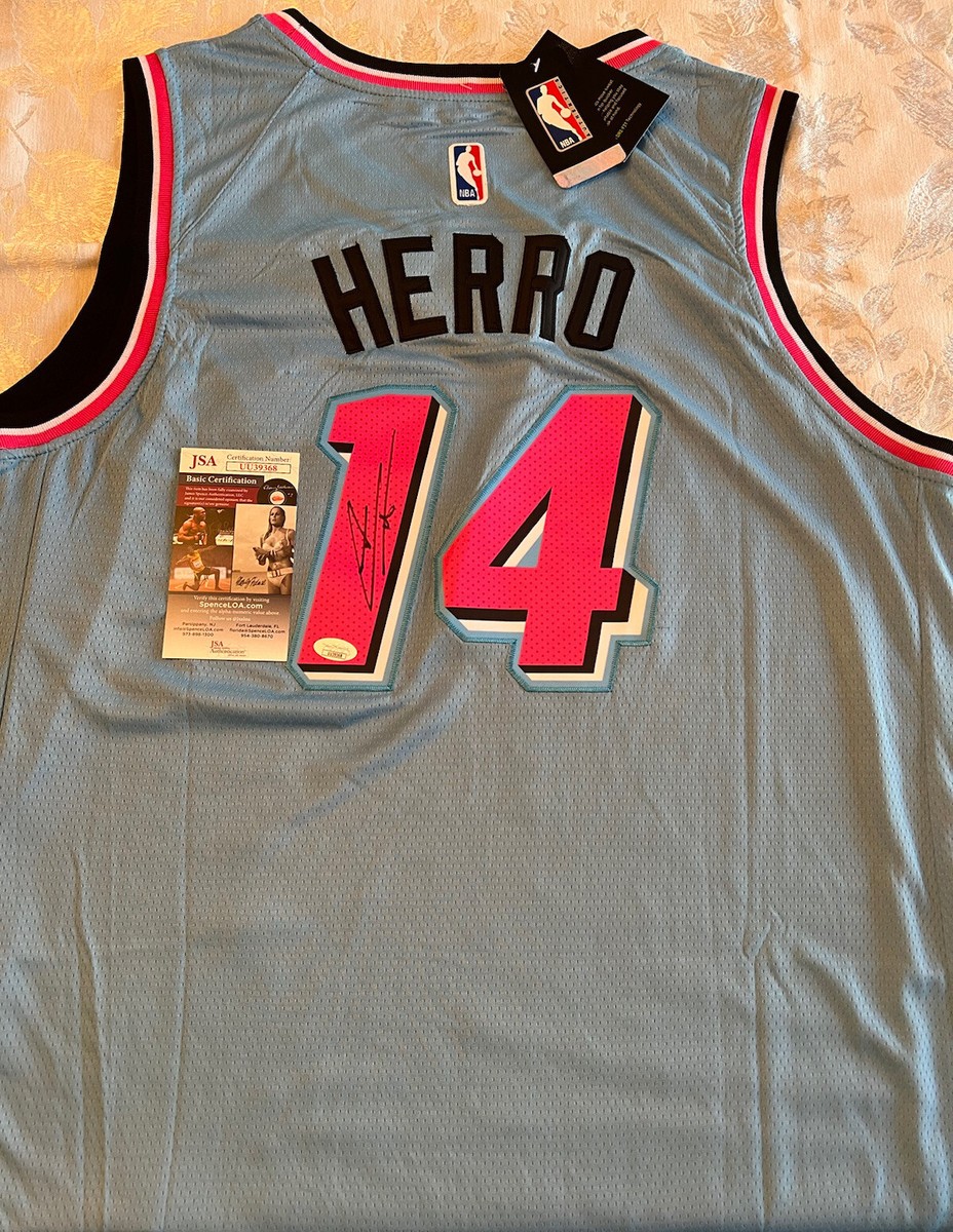 Tyler Herro Autographed Signed Jersey Miami Heat JSA COA