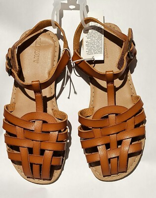 girls leather sandals size 11