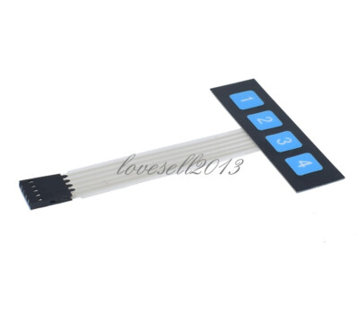 2pcs 1x4 Key Matrix Membrane Switch Control Panel Slim Keyboard Keypad New z3 