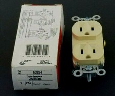 Pass Seymour legrand, Duplex Receptacle, 15A, 125V, Ivory Specification Grade