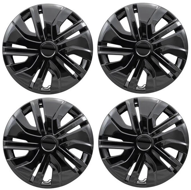 New MITSUBISHI MIRAGE 14 BLACK Hubcap Wheelcover SET eBay