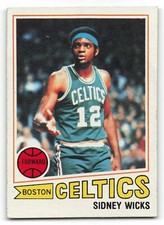 1977-78 Topps #52 SIDNEY WICKS Boston Celtics !!!