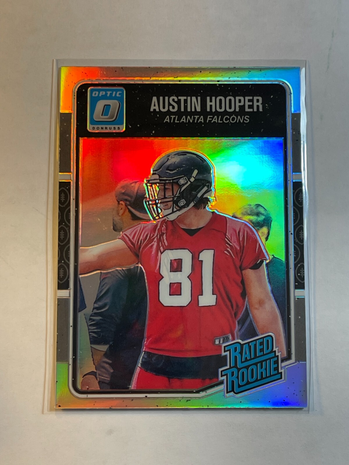 Austin Hooper 2016 Panini Donruss Optic Silver Holo Prizm Rated Rookie RC #152