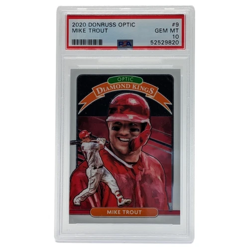 Mike Trout #9 - 2020 Donruss Optic - PSA 10 Gem Mint - Los Angeles Angels
