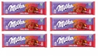 (Pack of 6) Milka MMMAX Choco Jelly Alpine Milk Chocolate Bars 6x250g / 6x8.19oz