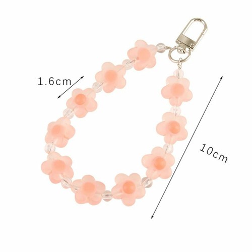 Bracelet Keychain Mobile Phone Strap Lanyards Candy Color Flower Phone Charm - Zdjęcie 2 z 18