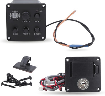 Acoustic Guitar Pickup Preamp System with EQ for Sound Hole Installation