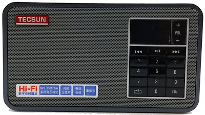 Tecsun X3 Rechargeable FM Radio with MP3 Player Portable Hi-Fi Speaker - Black