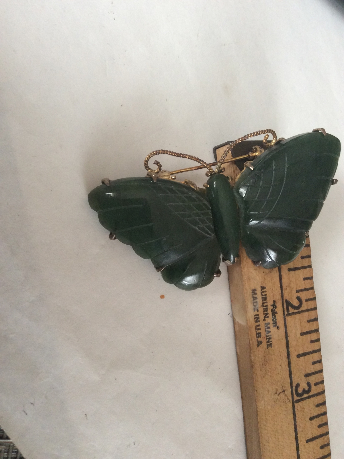 Jade Butterfly Brooch/Pin main image 0