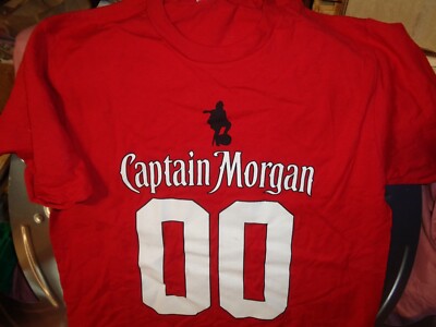 CAPTAIN MORGAN 00 T SHIRT MEDIUM - NEW COOL RARE