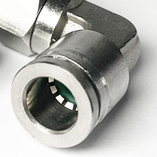 6mm 1/4BSPT Male Thread Push to Connect Fitting Elbow 304 Stainless Steel - Picture 3 of 4