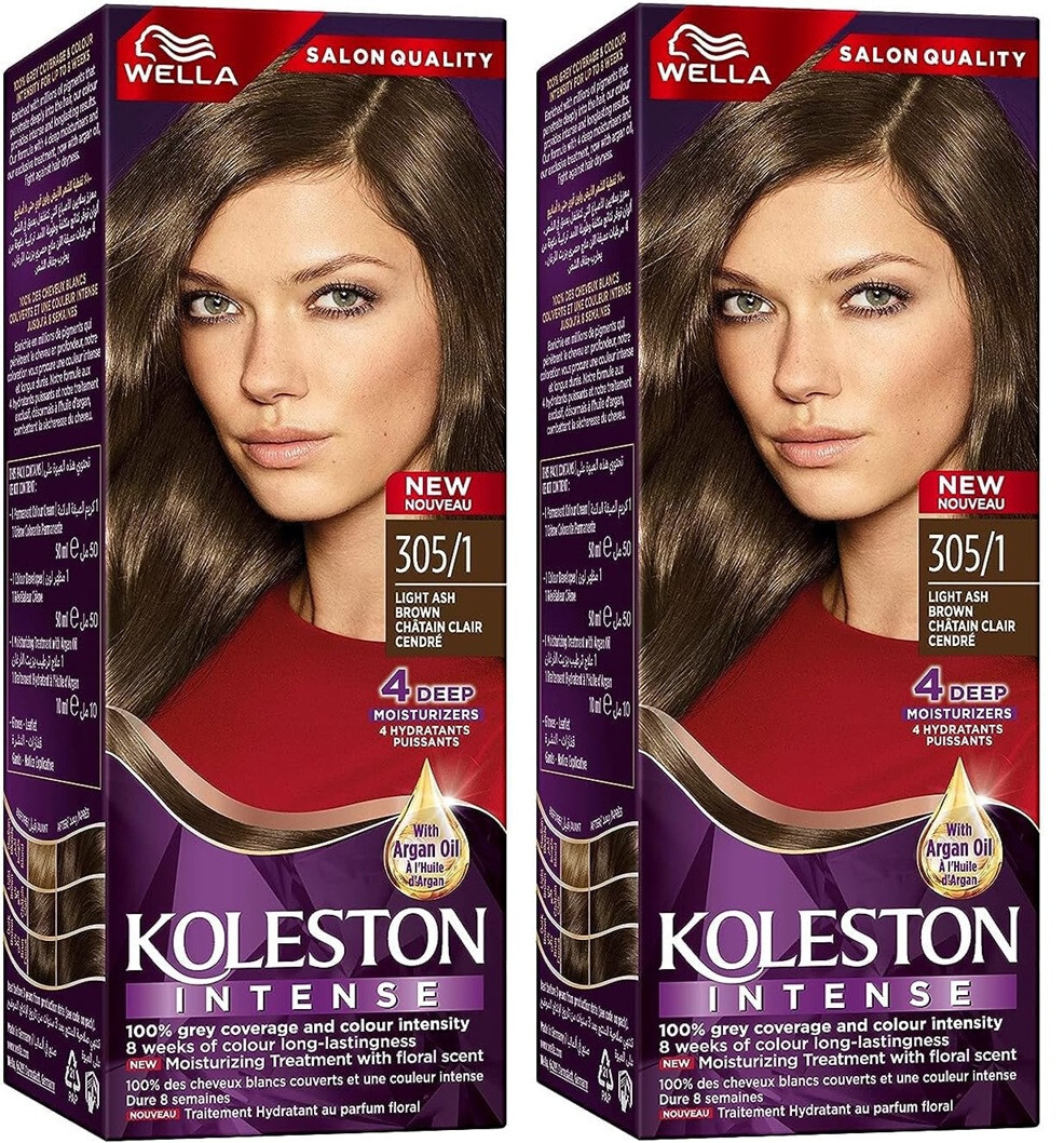 Belta Hair Color Treatment ダークブラウン 200g 2x Wella Koleston Intense Hair Color 305/1 Light Ash Brown