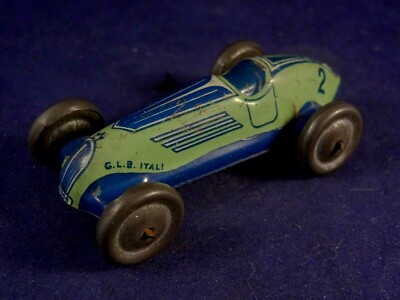 Ancien jouet petite voiture tôle Bugatti penny toy G.L.B. ITALY années 1920 N°2