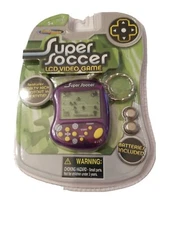 Techno Source Super Soccer Keychain Video Game Key Chain Purple 