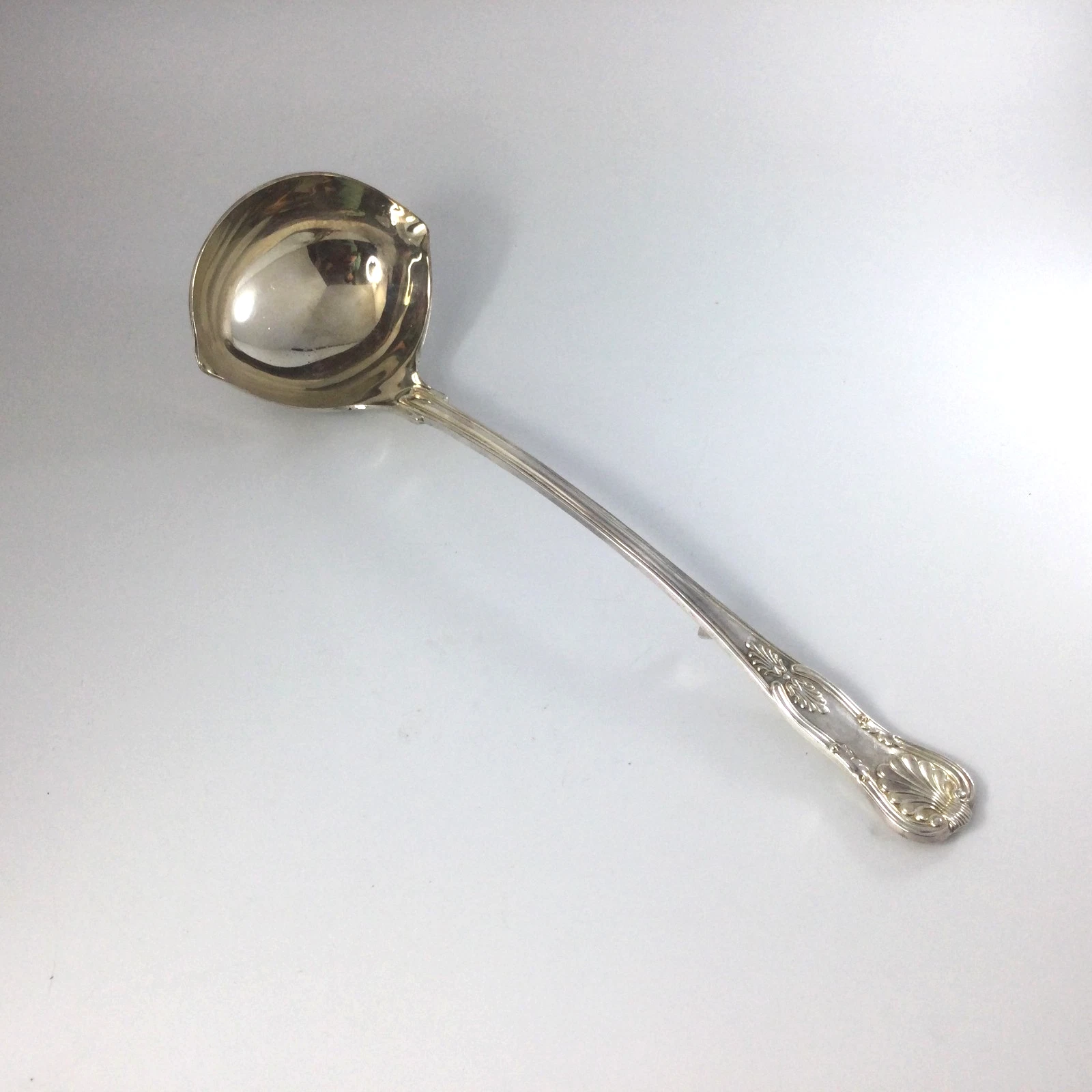 FB Rogers Kings Pattern Silver Plated Large Punch Soup Ladle 12.5" L