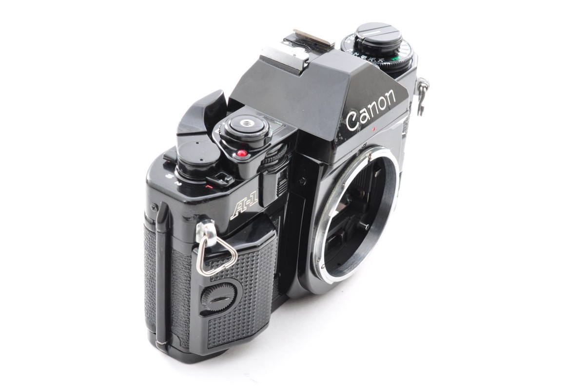Canon A-1 Black 35mm Film Camera Body FD 50mm F1.8 s.c. Lens