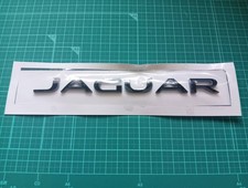 Yu Packet Shipping Included JAGUAR 3D Emblem Glossy Black (Shiny) Horizontal 18c