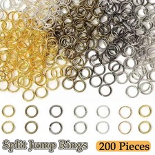 Split Jump Rings Keyring Open Connectors For Craft Jewellery Making 3mm-12mm
