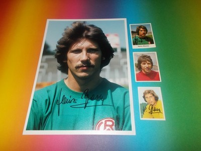 Heinz Blasey  Rot Weiss Essen signed signiert Autogramm 20x28 Foto +  3 SB