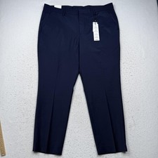 Express Dress Pants Mens 38x30 Blue Extra Slim Stretch Wrinkle Resistant Office