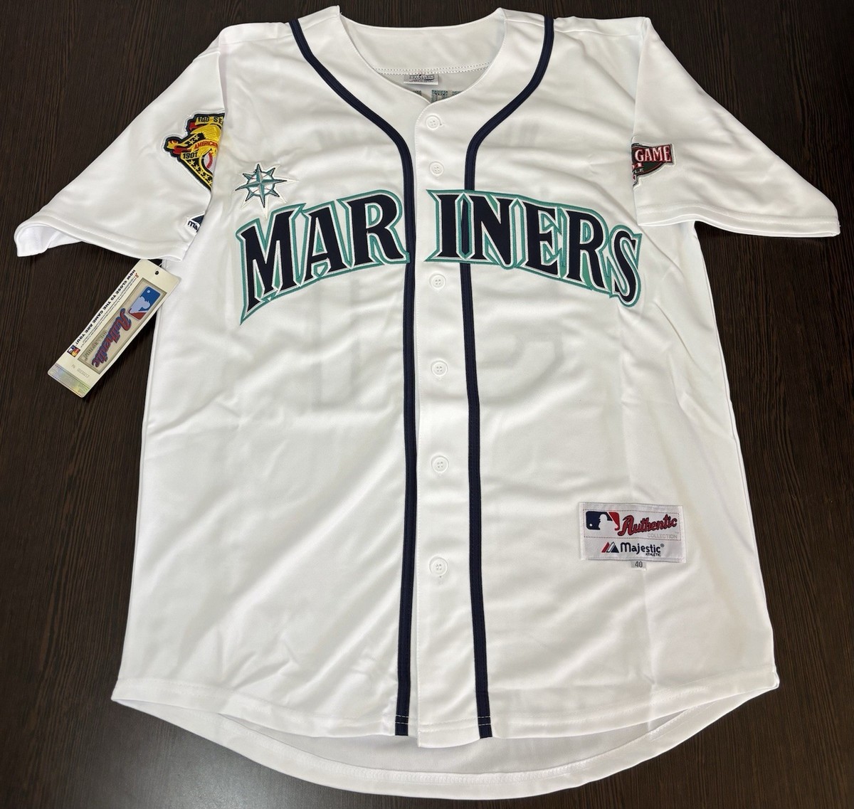 Mariners ユニフォーム FUJIWARA 1 Seattle Mariners Ichiro Suzuki Autographed Authentic