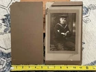 WW1 WWI US Navy USN Military Soldier Photo Studio Photograph USS Massachusetts