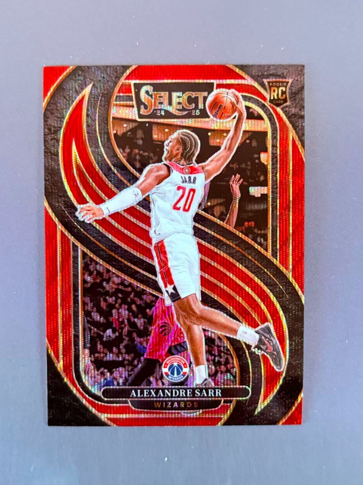 Alexandre Sarr 2024-25 Panini Select Premier Red Wave Prizm RC #185