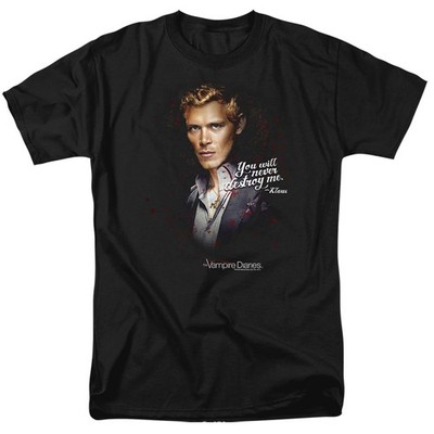The Vampire Diaries - Never Destroy - Adult Unisex Short Sleeve T-Shirt - Black