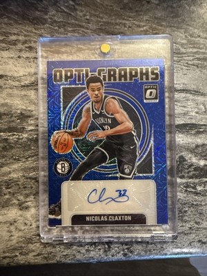 2024-2025 - Panini Donruss Optic - Nicolas Claxton Blue Opti-Graphs Auto /24