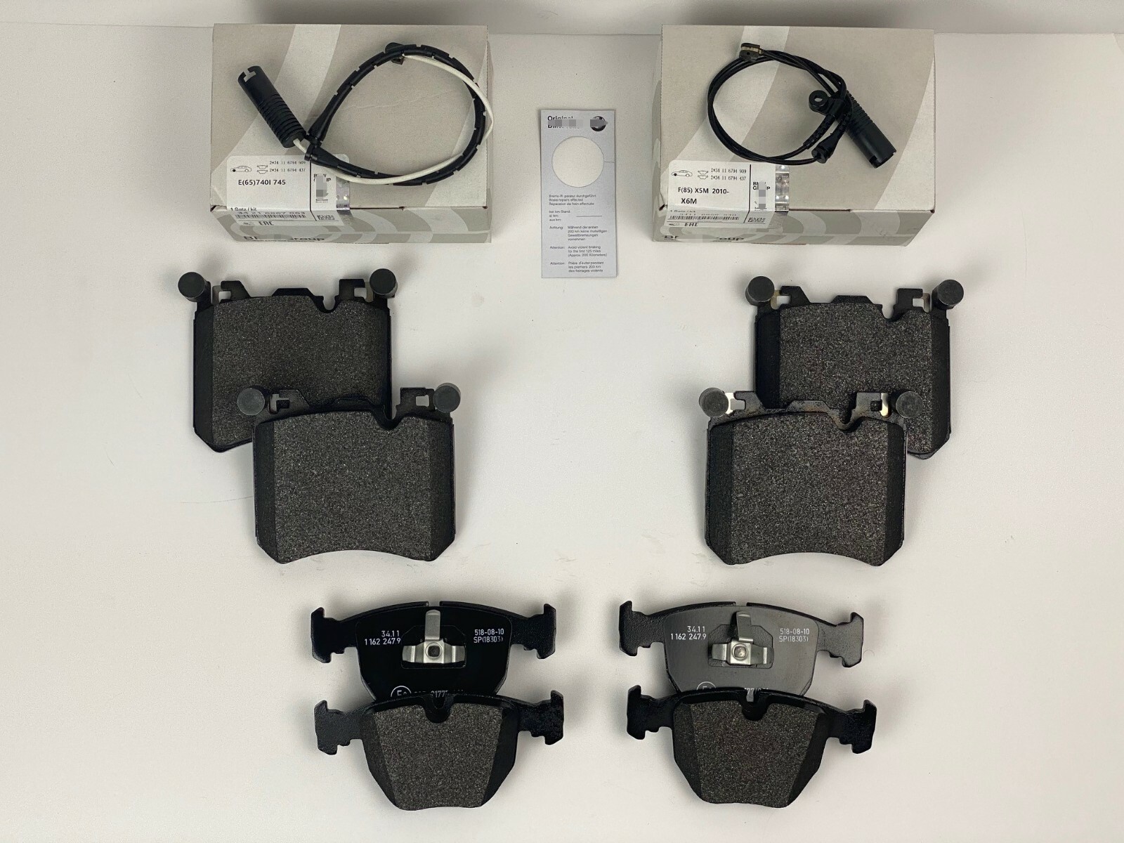 For Rolls Royce Ghost, Wraith & Dawn Front & Rear Brake Pad Kit NEW