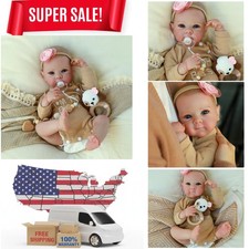 Realistic 20-Inch Baby Girl Doll Set - Perfect Gift for Imaginative Play