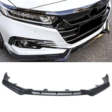 Front Bumper Splitter Lip For Honda Accord 2021-2022 Car Glossy Black