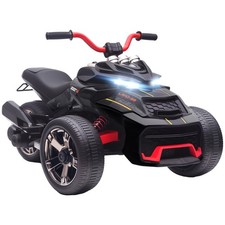 Image of AIYAPLAY 12V Kids Electric Ride On Car, Battery Powered Ride On ATV, Black