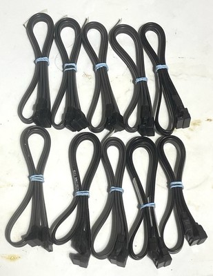 Lot of 10 HP 611894-006 SATA 6Gb  18in Internal Cables