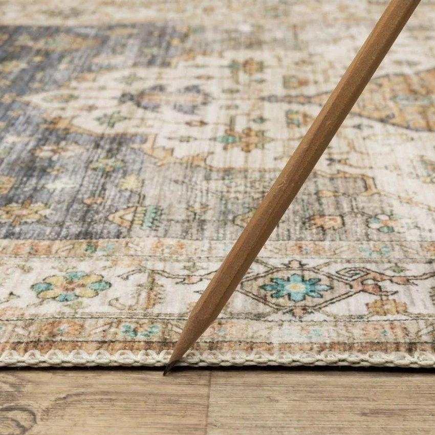 Home Decorators Collection Harmony Denim 2"x3" Indoor Machine Washable Rug - Image 4 of 4