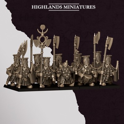 Sons of Marduk Heavy Guard | 32mm Fantasy Dwarf Guard Unit | Highlands | DnD