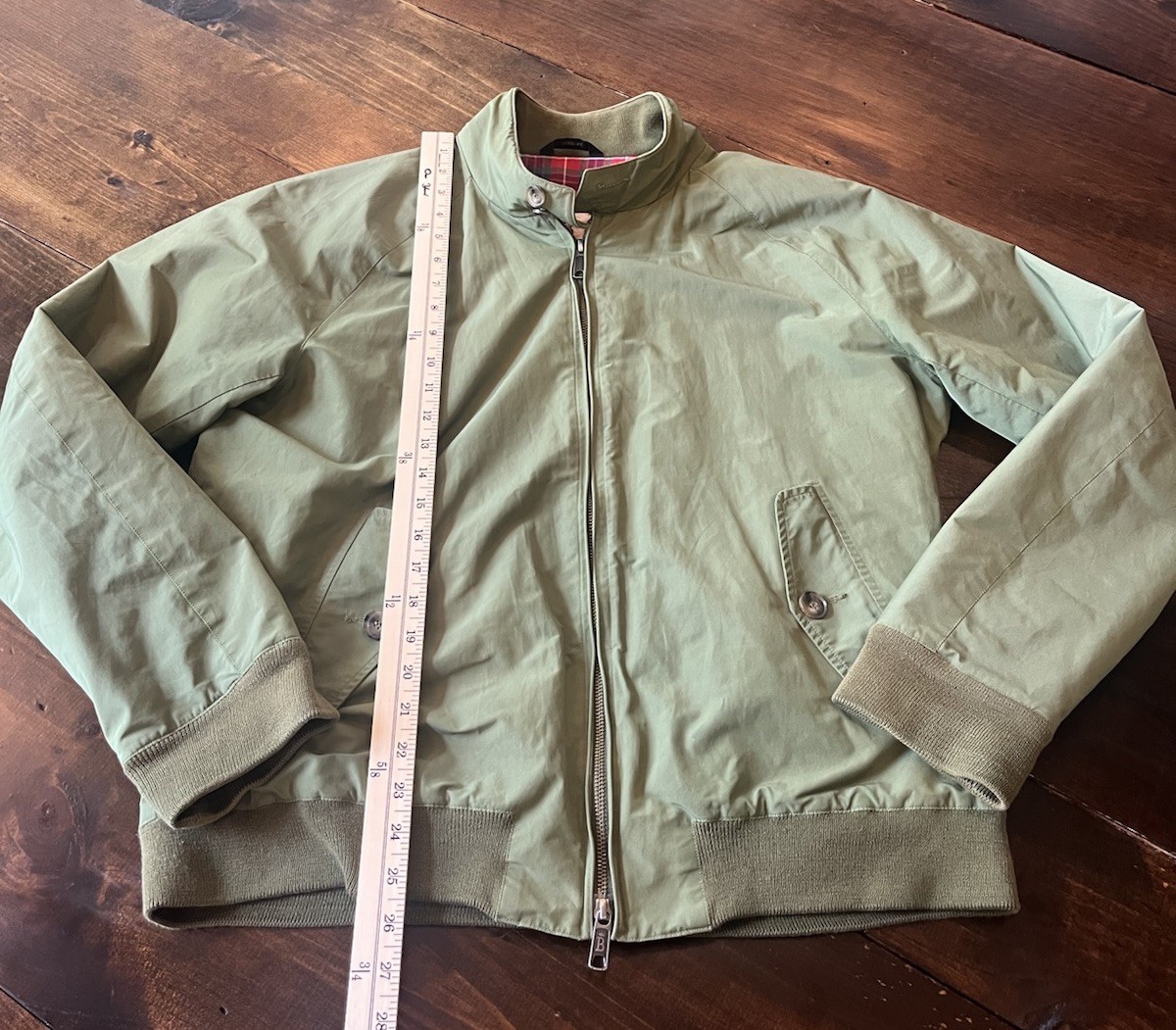 Baracuta G9 Harrington Jacket Men's 44 Green Made In England