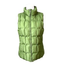 Gap Vintage Down Puffer Zipper Winter Washable Vest Green MEDIUM Outdoor