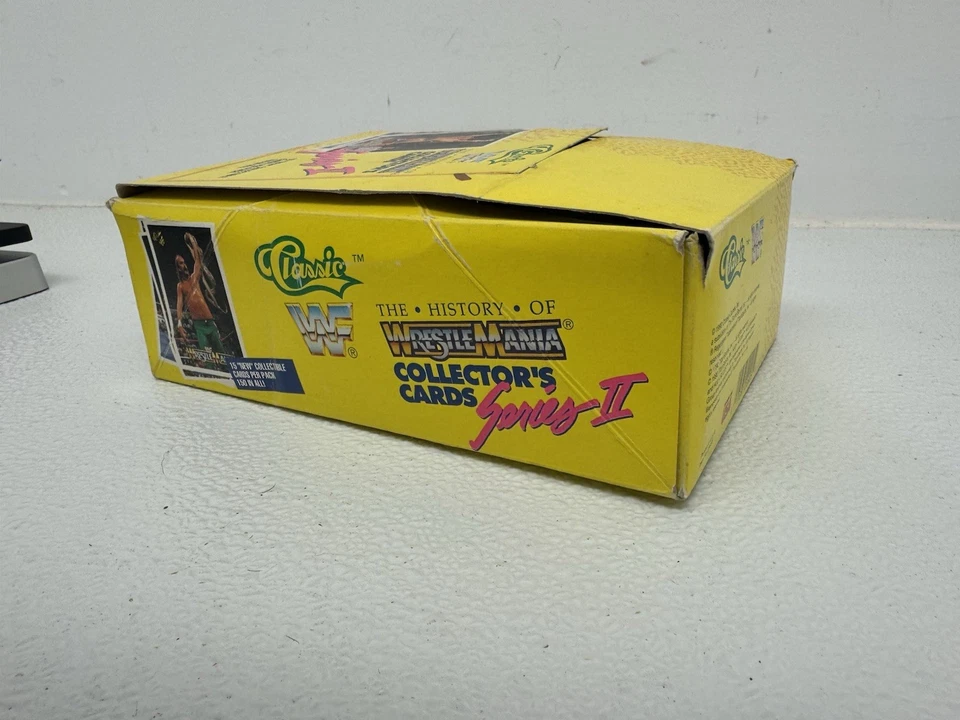 Clásico WWF Wrestling History of Wrestlemania 1990 serie 2 caja (31 paquetes) Foto 4 de 4
