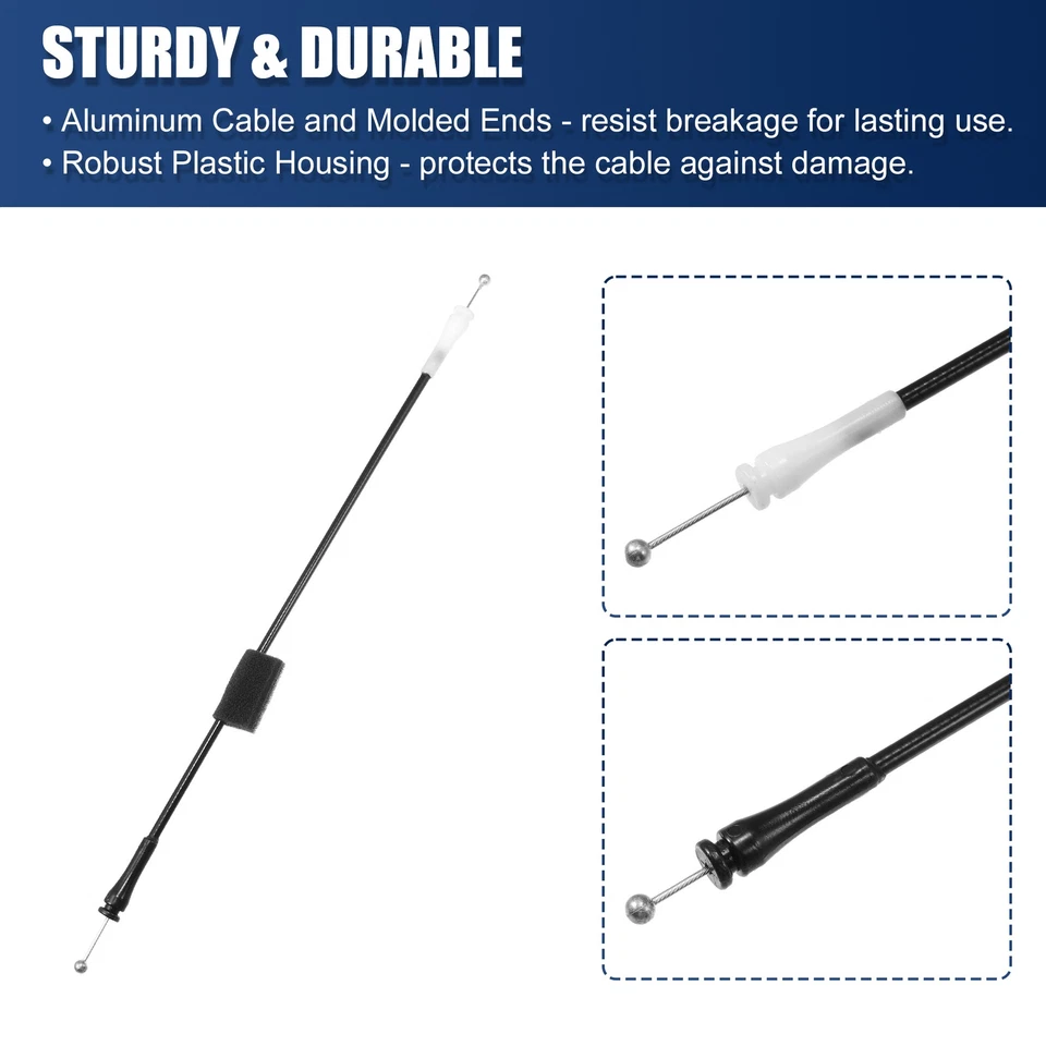 Black Rear Window Latch Cable fits for Ford E-450 Super Duty 2002-2019 - 1pcs - Изображение 4 из 4