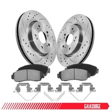 Front Brake Rotors & Ceramic Pads Kit for 2012-2016 Honda CR-V AWD 296mm
