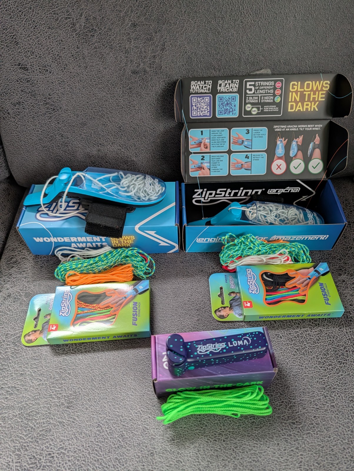 2x Zip String Aracna (Web Shooters) + Zip String Luma Bundle | eBay